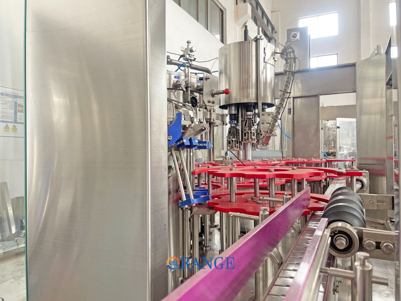 Beer filling machine line in glass bottle